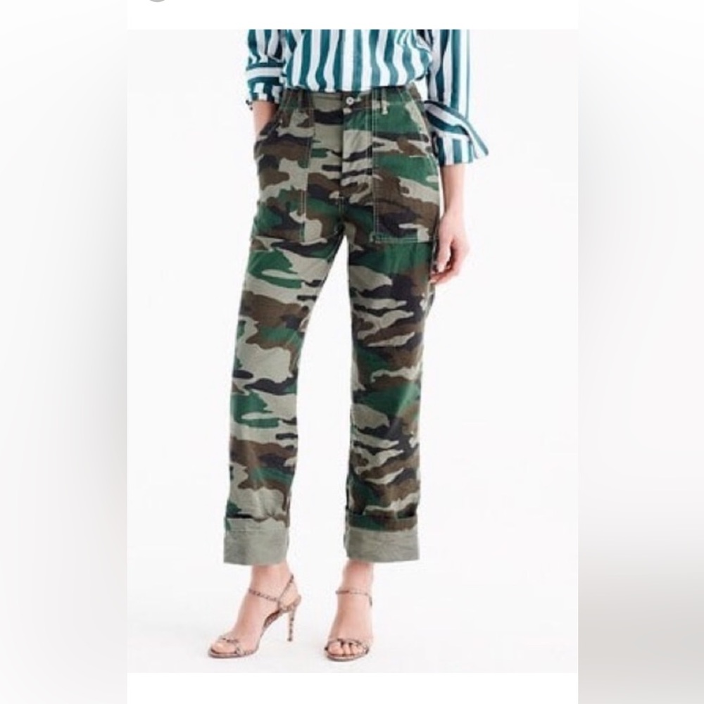 J Crew Camouflage pants size 6